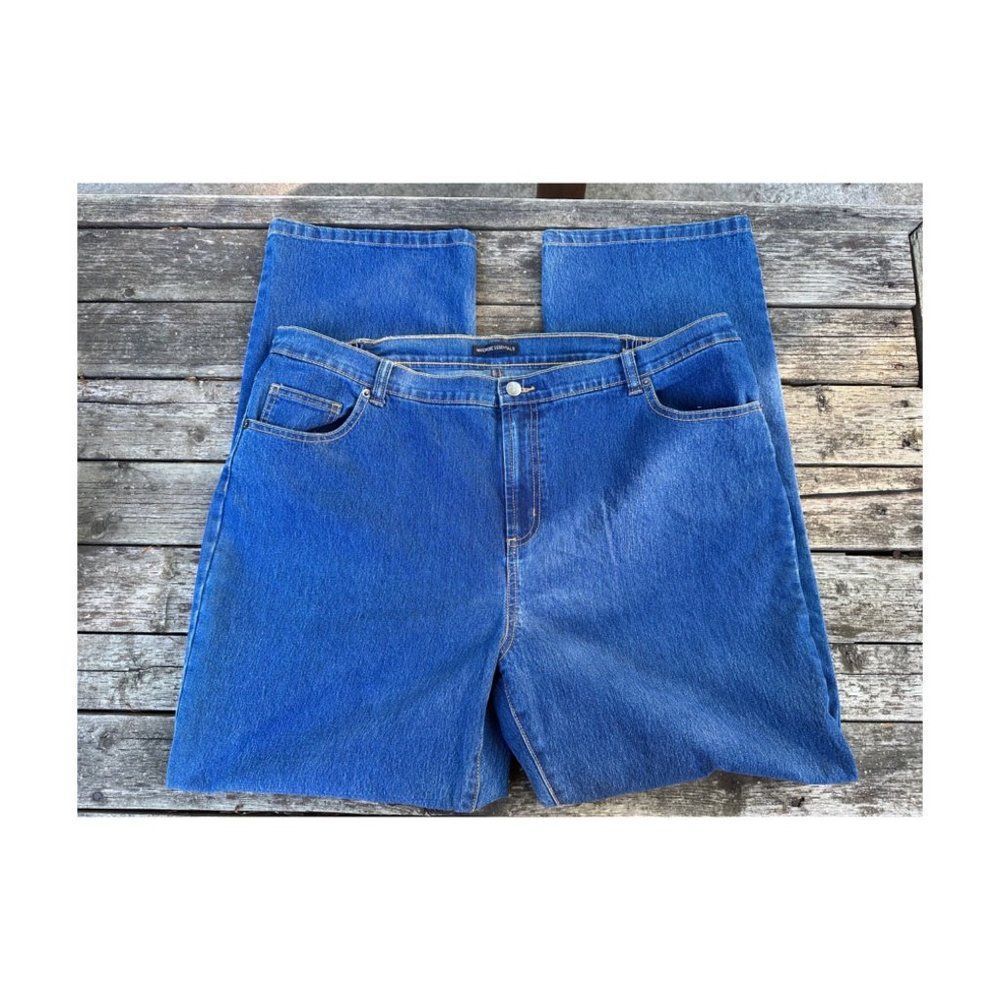 Wardrobe Essentials Curvy Denim Jeans Northern Reflections Stretch Straight Sz18
